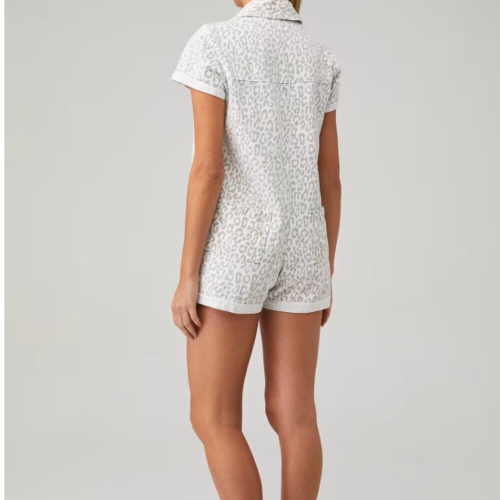 Show Me Your Mumu Leopard Print Button-Front Romp… - image 3